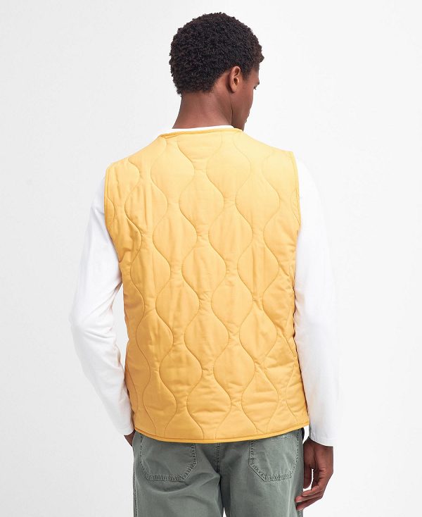 Barbour Utility Liddesdale Gilet πορτοκαλι χρυσο χρωμα | BABO87549