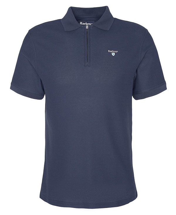 Barbour Wadworth Short-sleeved Polo Shirt σκουρο μπλε | BABO88187