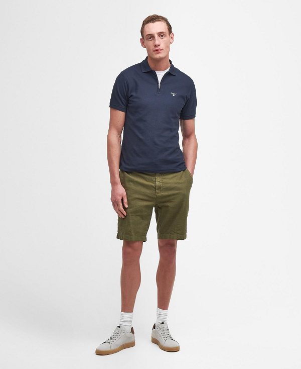 Barbour Wadworth Short-sleeved Polo Shirt σκουρο μπλε | BABO88187