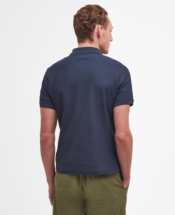 Barbour Wadworth Short-sleeved Polo Shirt σκουρο μπλε | BABO88187