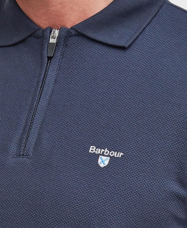 Barbour Wadworth Short-sleeved Polo Shirt σκουρο μπλε | BABO88187