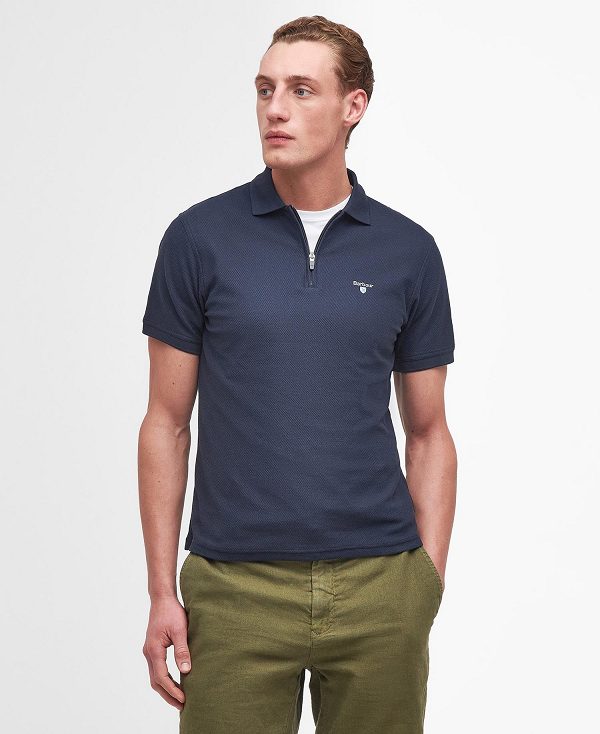 Barbour Wadworth Short-sleeved Polo Shirt σκουρο μπλε | BABO88187