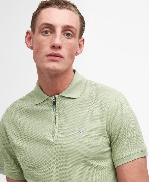 Barbour Wadworth Short-sleeved Polo Shirt πρασινο | BABO88205