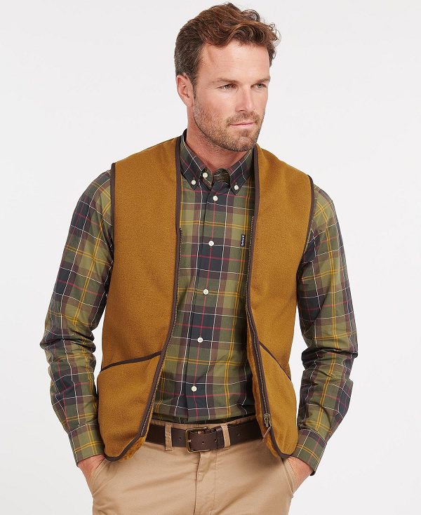 Barbour Warm Pile Zip-in Liner καφε | BABO87508