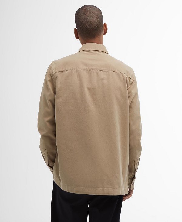 Barbour Washed Cotton Overshirt καφε | BABO87633