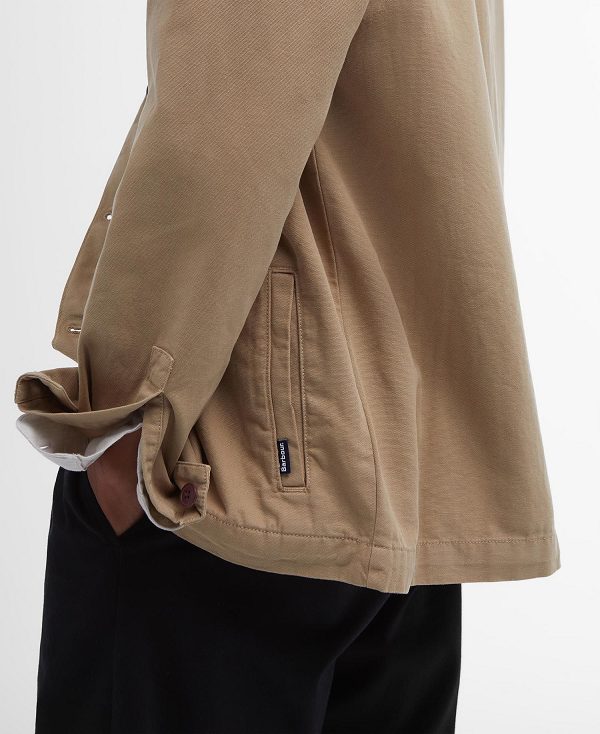 Barbour Washed Cotton Overshirt καφε | BABO87633