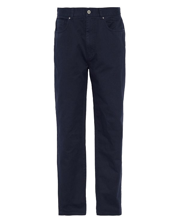 Barbour Washed Stretch Regular Trousers σκουρο μπλε | BABO88820