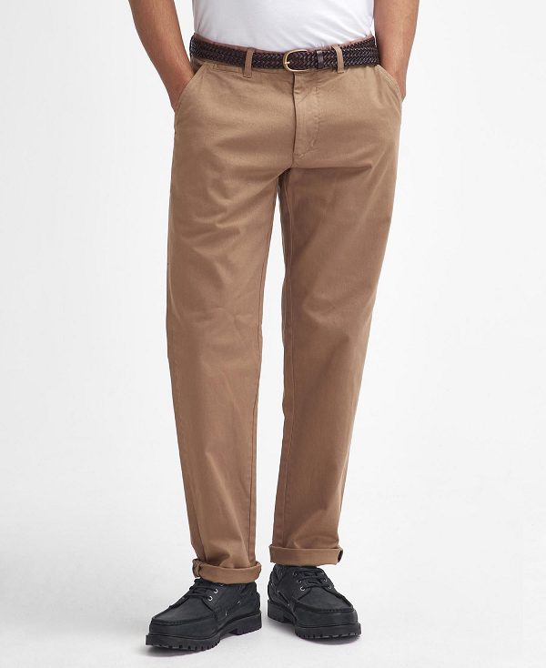 Barbour Washed Stretch Tailored Trousers Μπεζ | BABO88813
