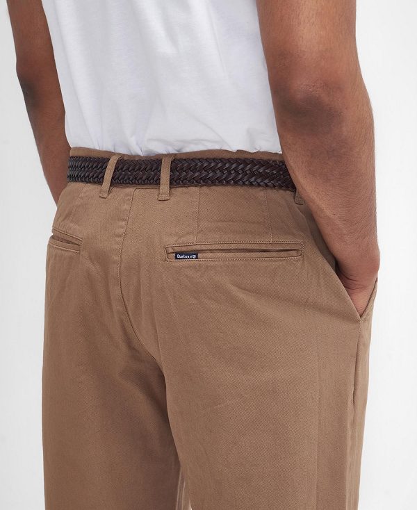 Barbour Washed Stretch Tailored Trousers Μπεζ | BABO88813
