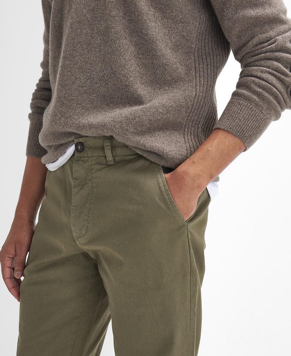 Barbour Washed Stretch Tailored Trousers πρασινο | BABO88815