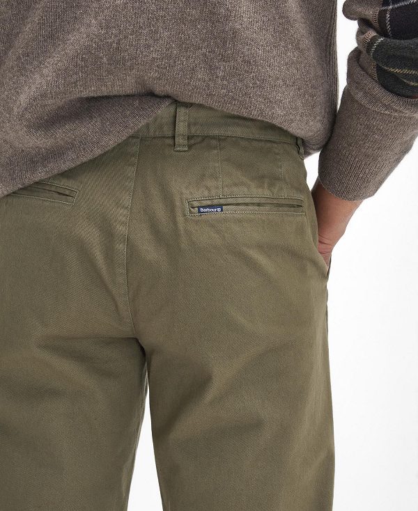 Barbour Washed Stretch Tailored Trousers πρασινο | BABO88815
