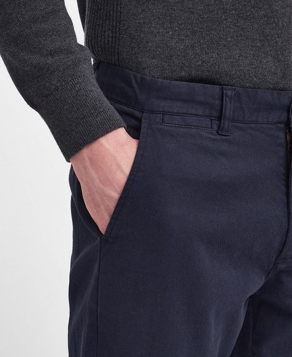 Barbour Washed Stretch Tailored Trousers σκουρο μπλε | BABO88816