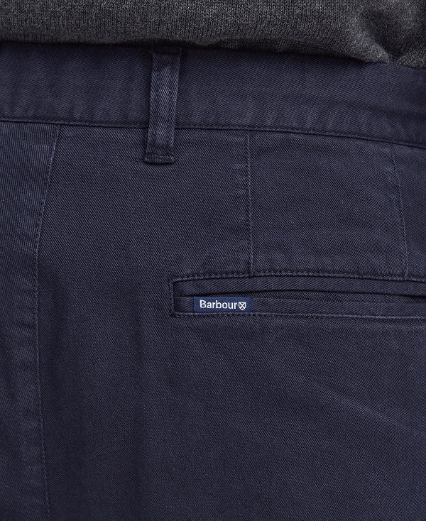 Barbour Washed Stretch Tailored Trousers σκουρο μπλε | BABO88816