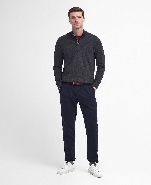 Barbour Washed Stretch Tailored Trousers σκουρο μπλε | BABO88816