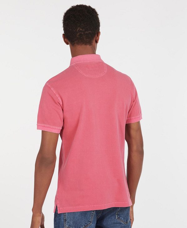 Barbour Washed-out Sports Polo Shirt πρασινο | BABO88028