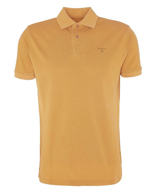 Barbour Washed-out Sports Polo Shirt καφε | BABO88086