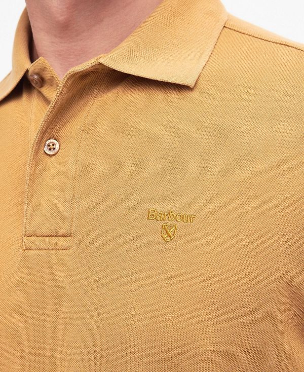 Barbour Washed-out Sports Polo Shirt καφε | BABO88086