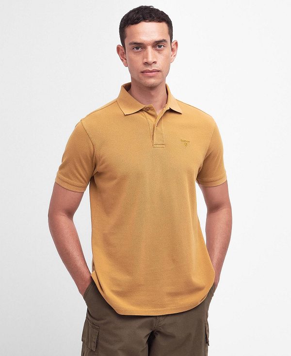 Barbour Washed-out Sports Polo Shirt καφε | BABO88086