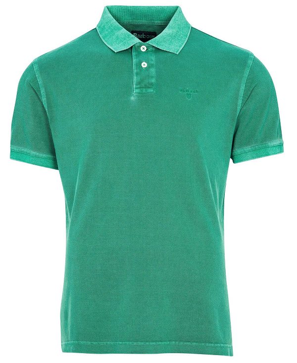 Barbour Washed-out Sports Polo Shirt σκουρο μπλε | BABO88035