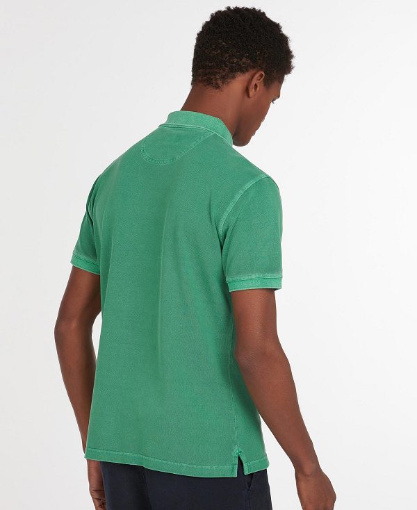 Barbour Washed-out Sports Polo Shirt σκουρο μπλε | BABO88035
