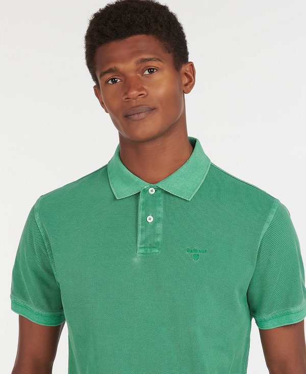 Barbour Washed-out Sports Polo Shirt σκουρο μπλε | BABO88035