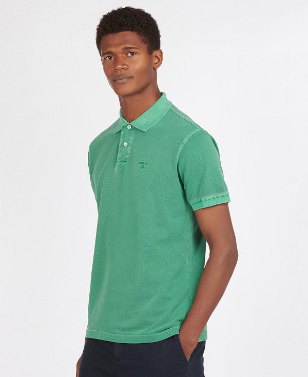 Barbour Washed-out Sports Polo Shirt σκουρο μπλε | BABO88035