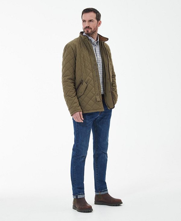 Barbour Waterproof Shoveler Quilted Jacket καφε | BABO87365
