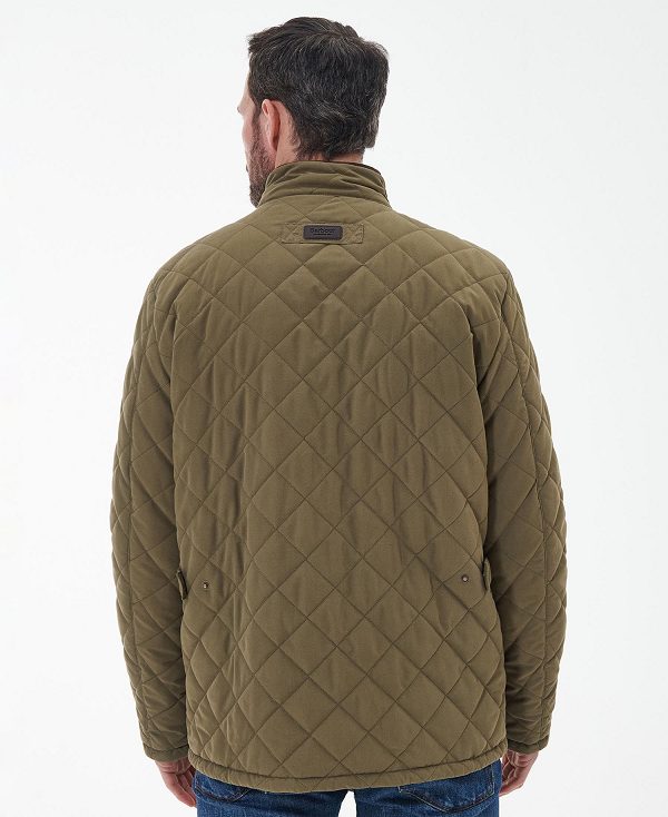 Barbour Waterproof Shoveler Quilted Jacket καφε | BABO87365