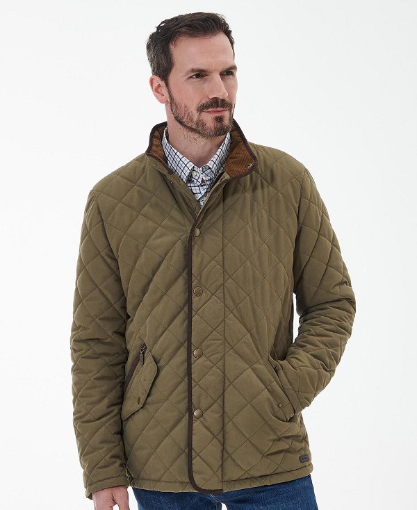Barbour Waterproof Shoveler Quilted Jacket καφε | BABO87365
