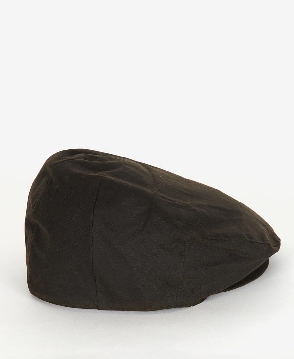 Barbour Wax Flat Cap Ελιά | BABO89014