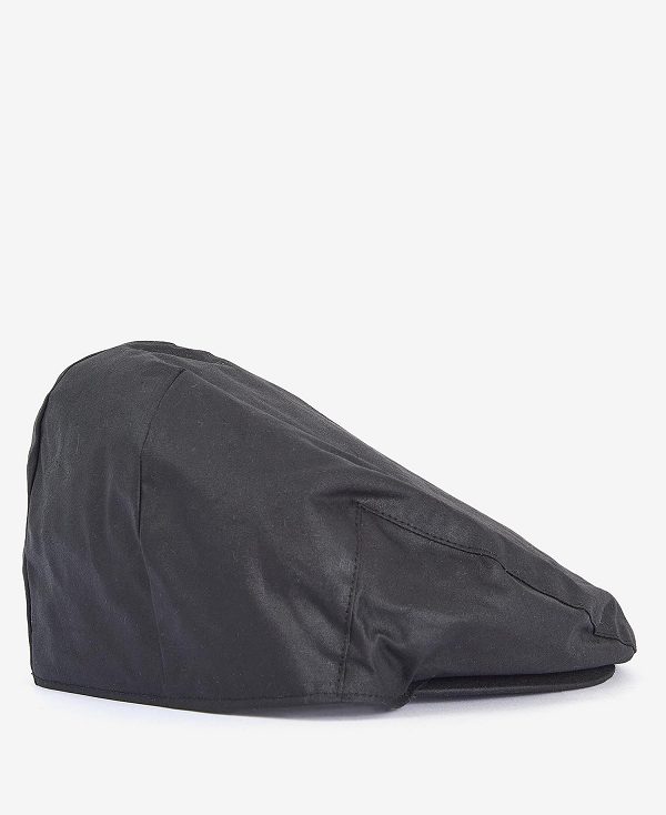 Barbour Wax Flat Cap μαυρα | BABO89072
