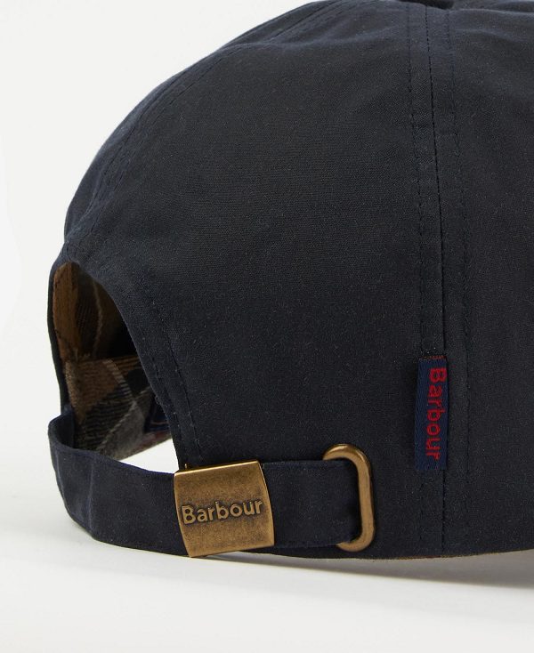 Barbour Wax Sports Cap σκουρο μπλε σκούρο καφε | BABO88967