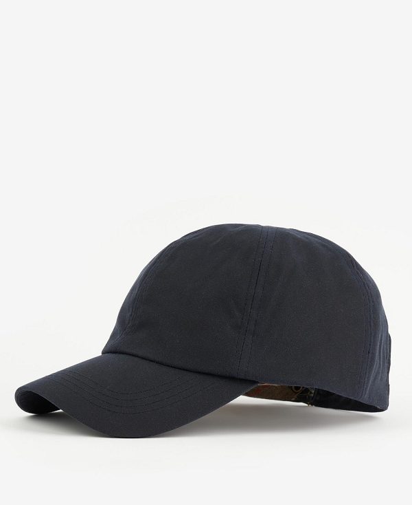 Barbour Wax Sports Cap σκουρο μπλε σκούρο καφε | BABO88967