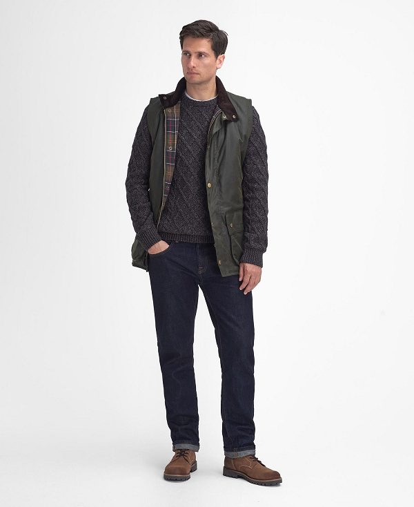 Barbour Westmorland Wax Gilet Ελιά | BABO87273
