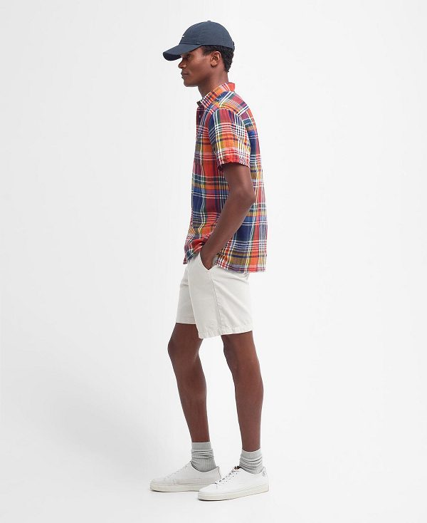 Barbour Weymouth Regular Short-sleeved Shirt σκουρο μπλε | BABO87735