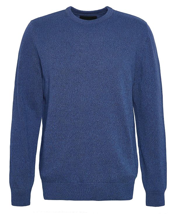 Barbour Whitfield Crew Neck Jumper σκουρο μπλε | BABO88613
