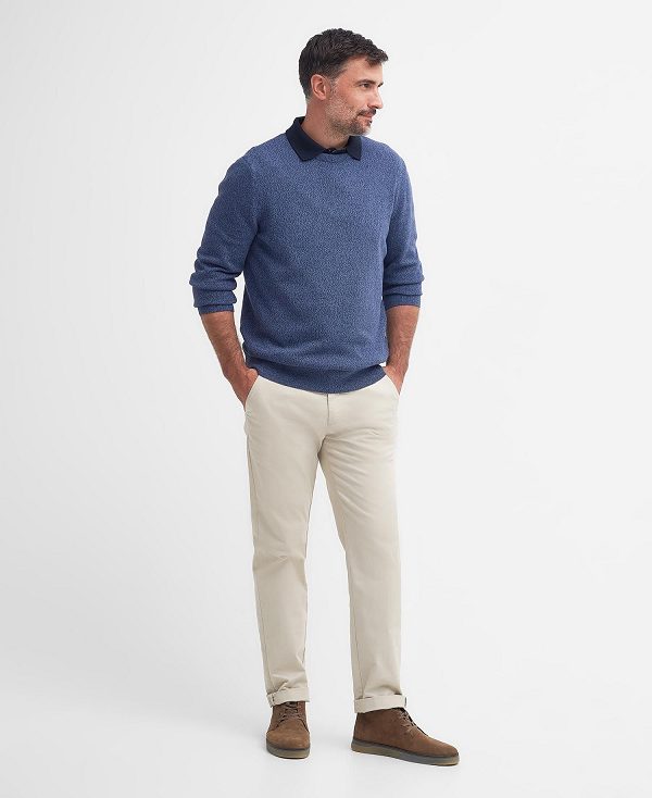 Barbour Whitfield Crew Neck Jumper σκουρο μπλε | BABO88613