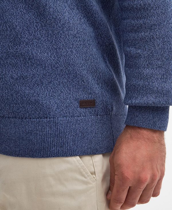 Barbour Whitfield Crew Neck Jumper σκουρο μπλε | BABO88613
