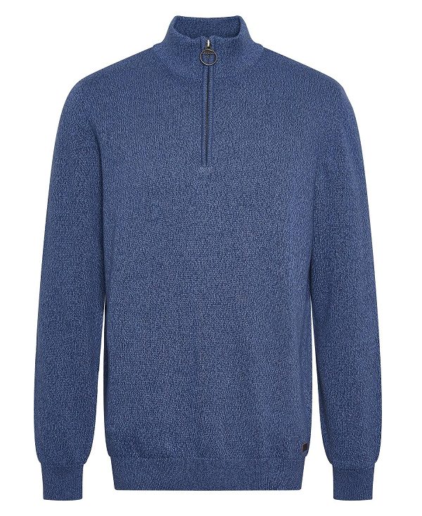 Barbour Whitfield Half-zip Jumper σκουρο μπλε | BABO88610