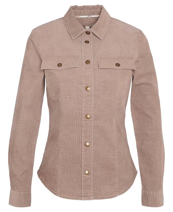 Barbour Willows Cord Long-sleeved Shirt καφε | BABO89503