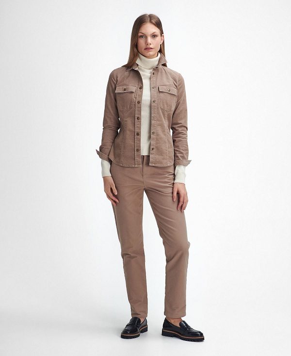 Barbour Willows Cord Long-sleeved Shirt καφε | BABO89503