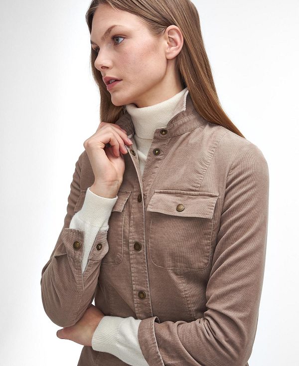 Barbour Willows Cord Long-sleeved Shirt καφε | BABO89503