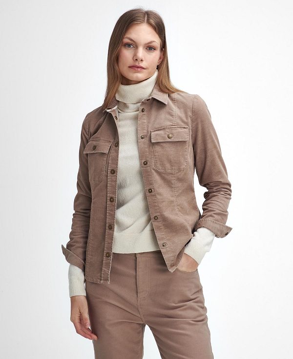 Barbour Willows Cord Long-sleeved Shirt καφε | BABO89503