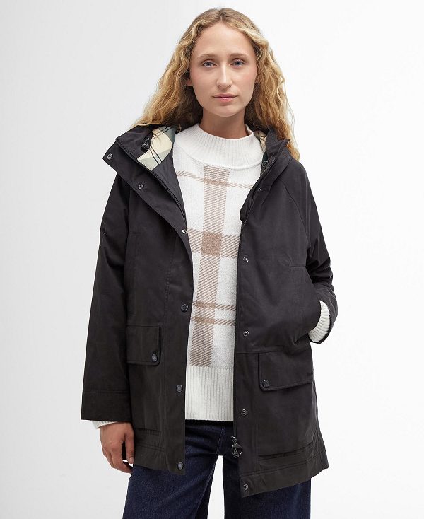 Barbour Winter Beadnell Waterproof Jacket μαυρα | BABO89389