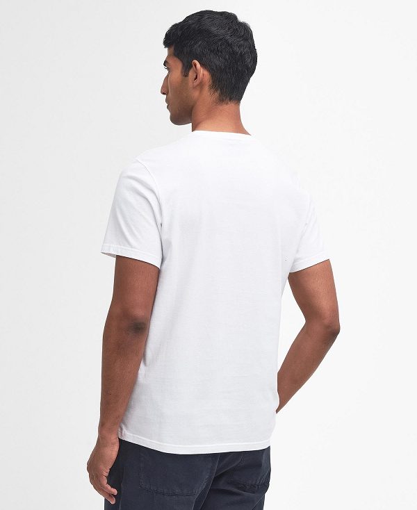 Barbour Witton Graphic T-shirt ασπρα | BABO88350