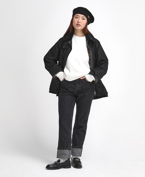 Barbour Women'S Bedale Waxed Jacket μαυρα | BABO89226