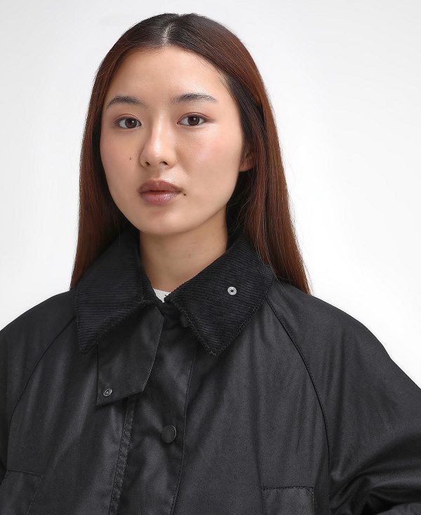 Barbour Women'S Bedale Waxed Jacket μαυρα | BABO89226
