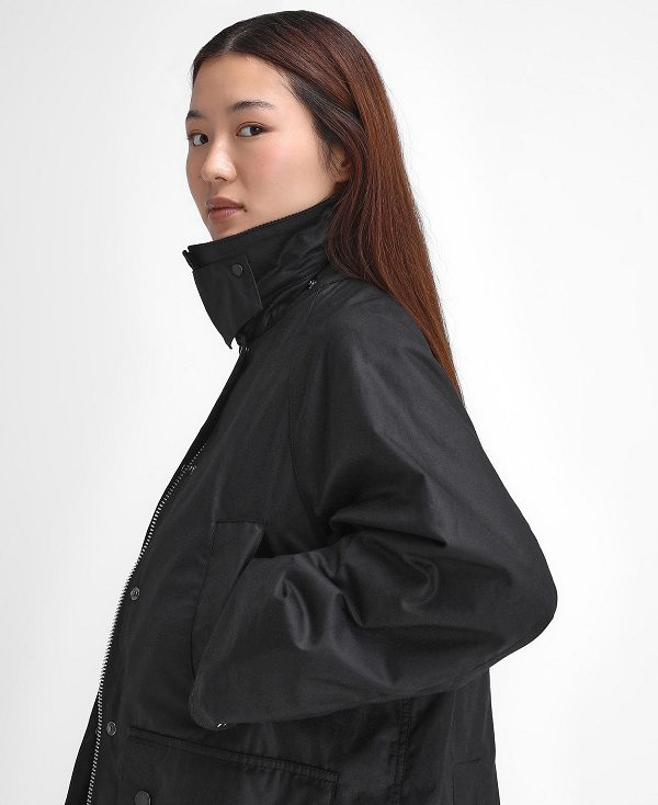 Barbour Women'S Bedale Waxed Jacket μαυρα | BABO89226