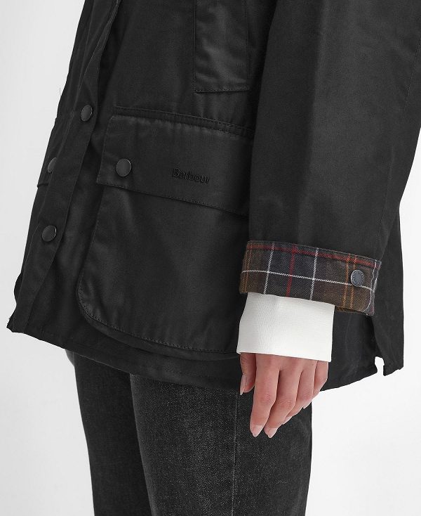 Barbour Women'S Bedale Waxed Jacket μαυρα | BABO89226
