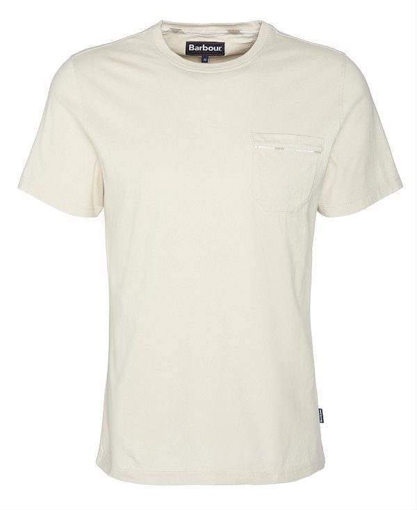 Barbour Woodchurch T-shirt Μπεζ | BABO88376